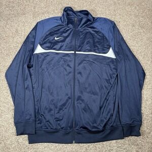 Nike Men's XL Navy Blue Full Zip Up Retro Style Track Jacket 379176-420